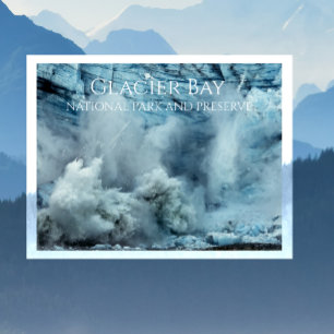 Glacier Calving Glacier, Glacier Bay National Park Postcard