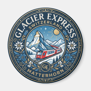 Glacier Express & Matterhorn, Switzerland Magnet