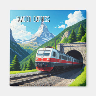 Glacier Express Switzerland Matterhorn  Magnet