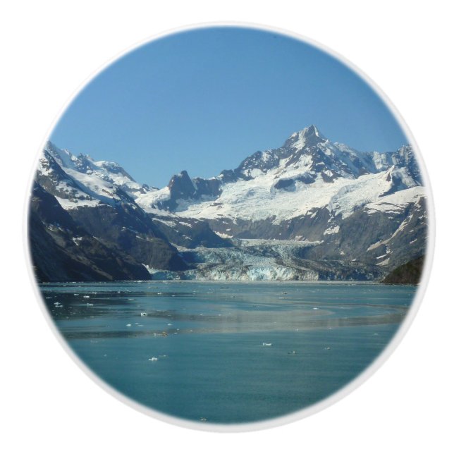 Glacier-Fed Waters of Alaska Ceramic Knob (Front)