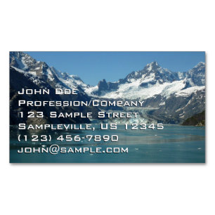 Glacier-Fed Waters of Alaska Magnetic Business Card