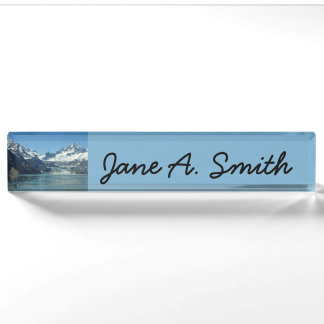 Glacier-Fed Waters of Alaska Nameplate