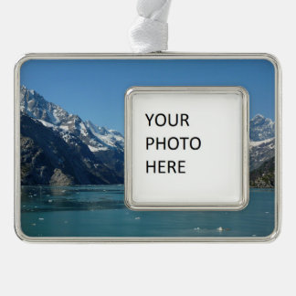 Glacier-Fed Waters of Alaska Silver Plated Framed Ornament