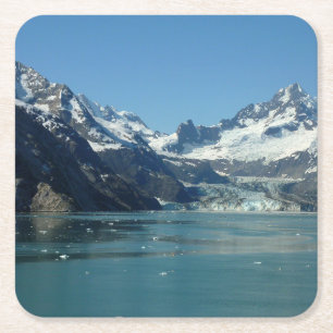 Glacier-Fed Waters of Alaska Square Paper Coaster