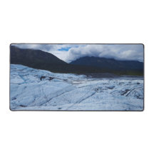 Glacier Ice Field Landscape with Mountain Views