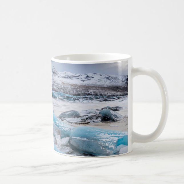 Glacier Ice landscape, Iceland Coffee Mug (Right)