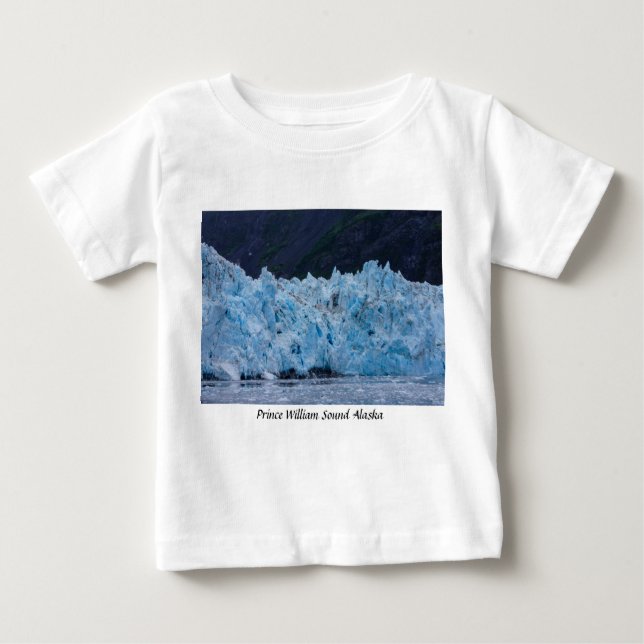 Glacier in Prince William Sound Alaska Baby T-Shirt (Front)