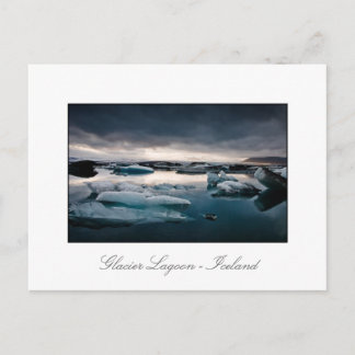 Glacier Lagoon August 2009 #2c Sunset Postcard