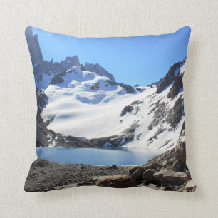 Glacier Lake Near Mount Fitz Roy Cushion