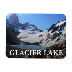 Glacier Lake Near Mount Fitz Roy Magnet