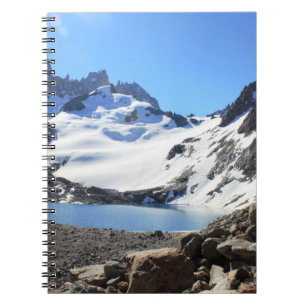 Glacier Lake Near Mount Fitz Roy Spiral Notebook