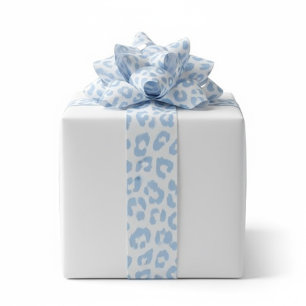 Glacier Leopard Winter Grosgrain Ribbon