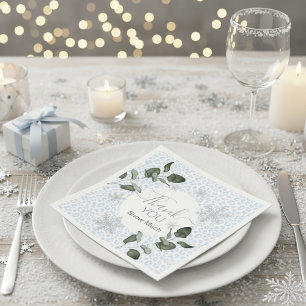 Glacier Leopard Winter Napkin