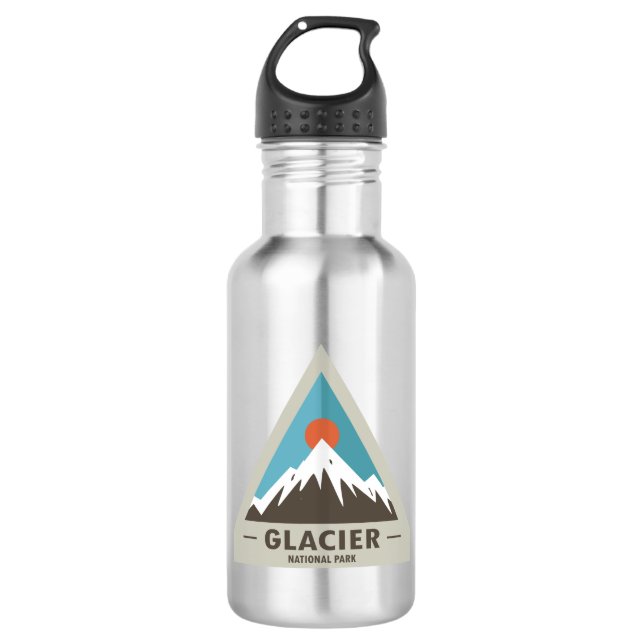 Glacier National Park 532 Ml Water Bottle (Front)