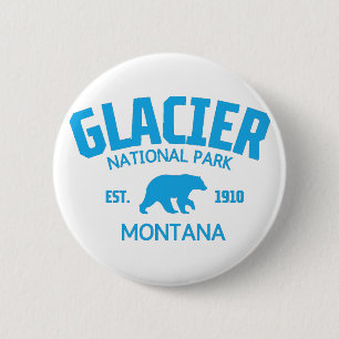 Glacier National Park 6 Cm Round Badge