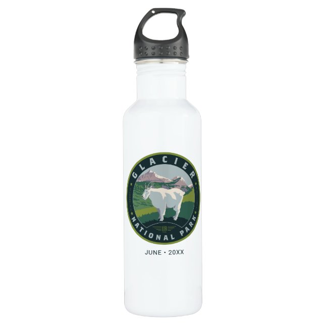 Glacier National Park 710 Ml Water Bottle (Front)