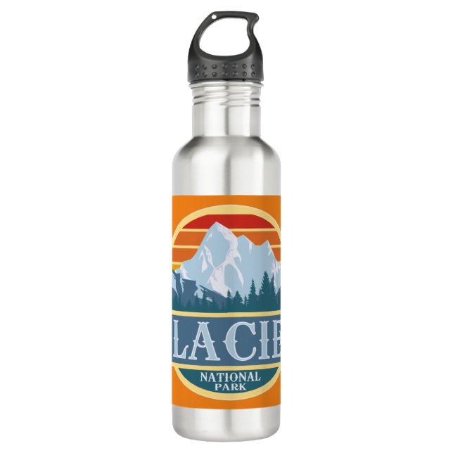 Glacier National Park 710 Ml Water Bottle (Front)