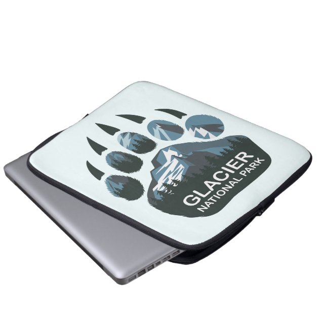 Glacier National Park Bear Paw Laptop Sleeve (Front Bottom)