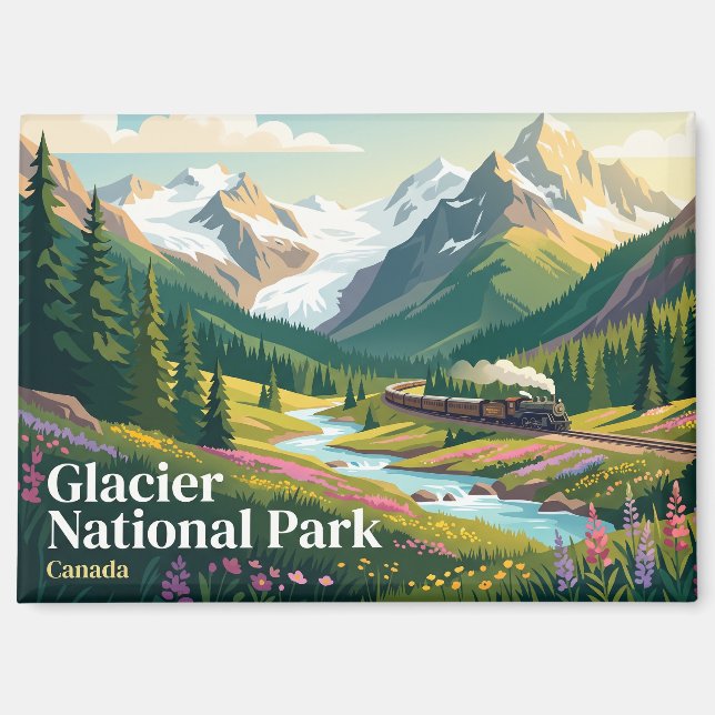 Glacier National Park Canada Magnet (Front)