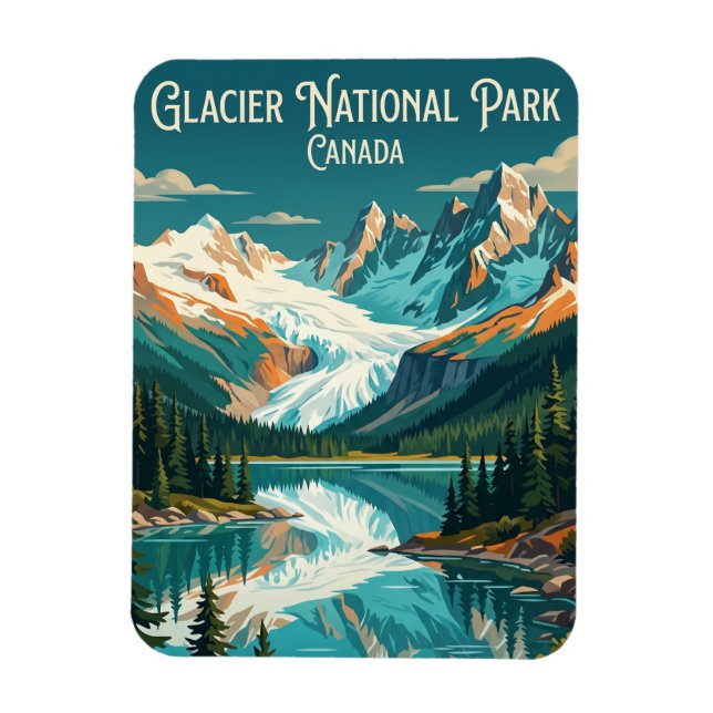 Glacier National Park Canada Magnet (Vertical)