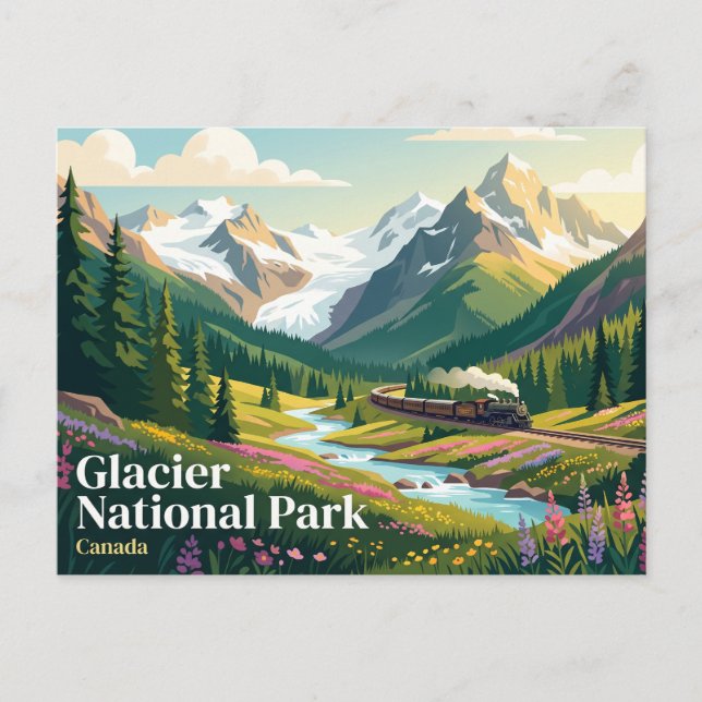 Glacier National Park Canada Postcard (Front)