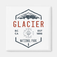 Glacier National Park Canada Vintage Distressed