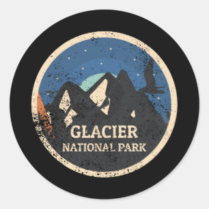 Glacier National Park Classic Round Sticker