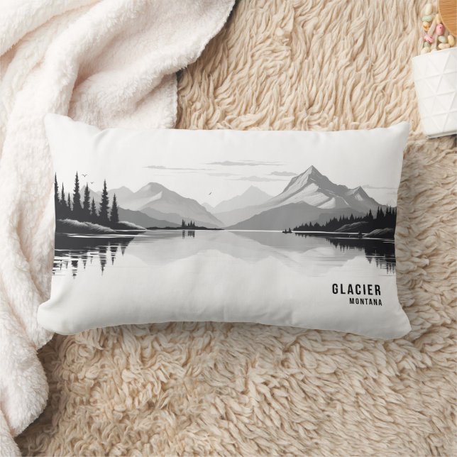 Glacier National Park Decorative Pillow (Blanket)