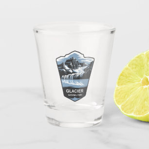 Glacier National Park Emblem Shot Glass