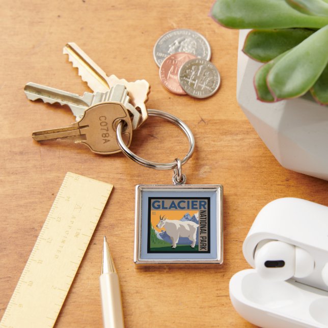 Glacier National Park | Goat Key Ring (Desk)