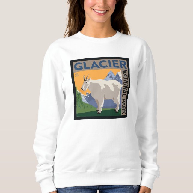 Glacier National Park | Goat Sweatshirt (Front)