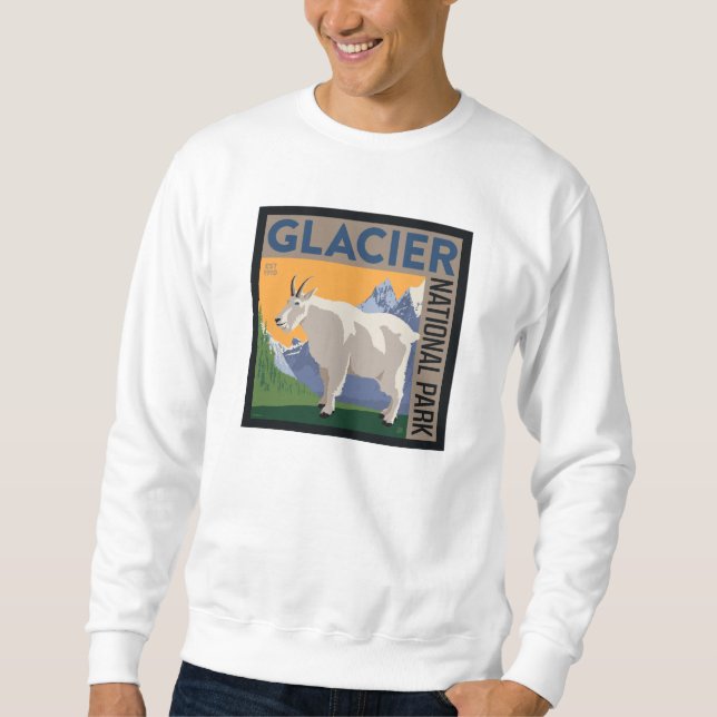 Glacier National Park | Goat Sweatshirt (Front)