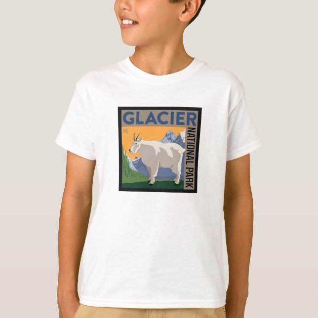 Glacier National Park | Goat T-Shirt (Front)