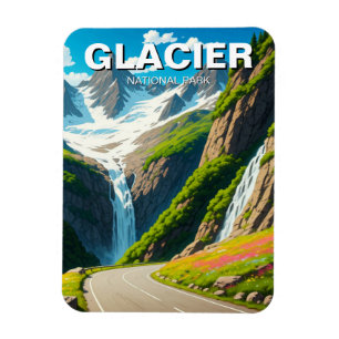 Glacier National Park Going-to-the-sun road Magnet