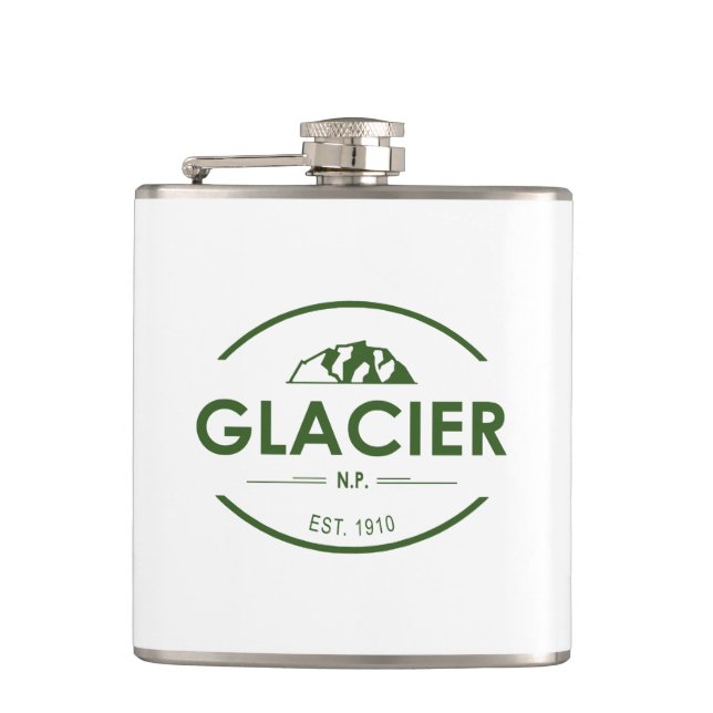 Glacier National Park Hip Flask (Front)