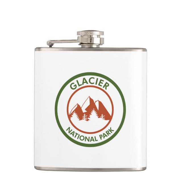 Glacier National Park Hip Flask (Front)