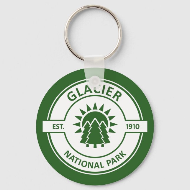 Glacier National Park Key Ring (Front)