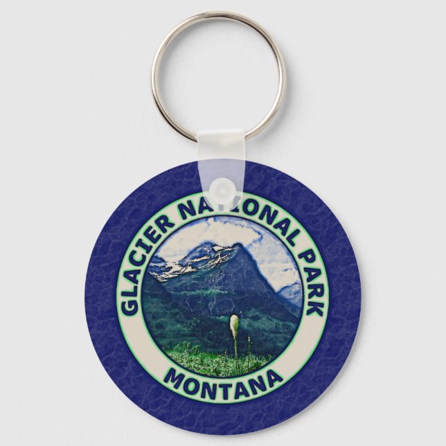 Glacier National Park Key Ring (Front)