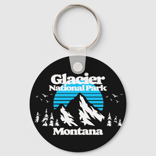 Glacier National Park Key Ring (Front)