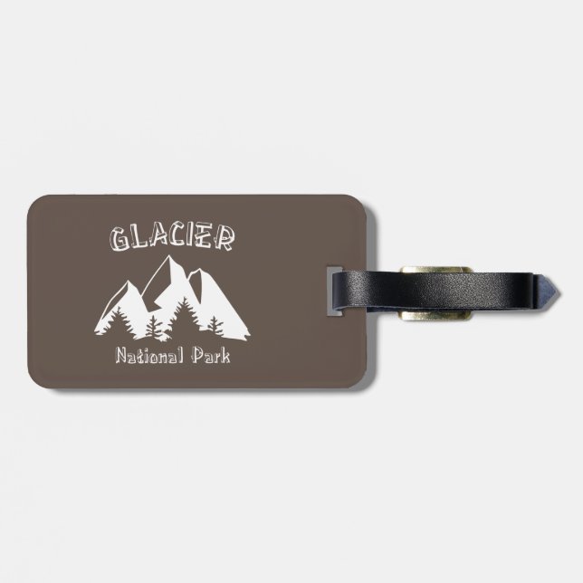 Glacier National Park Luggage Tag (Back Horizontal)