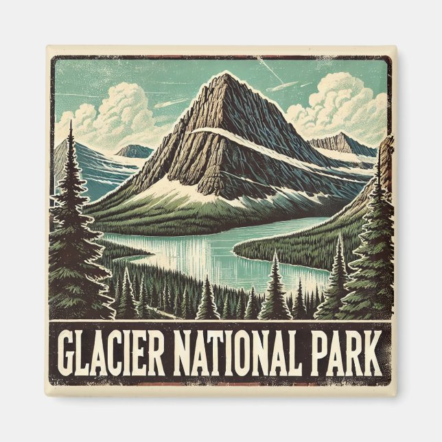 Glacier National Park Magnet (Front)