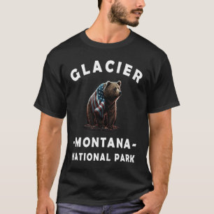 Glacier National Park Montana Bear Souvenir Us Par T-Shirt