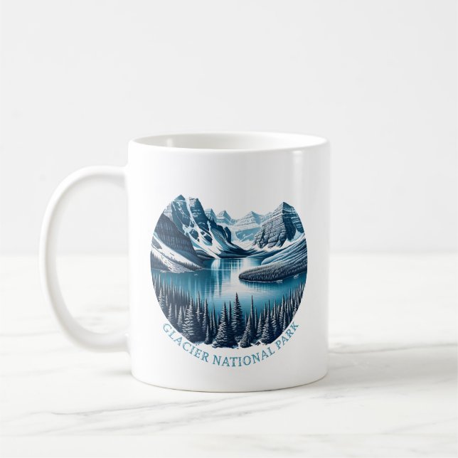 Glacier National Park Montana Coffee Mug (Left)