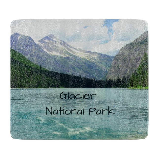 Glacier National Park Montana Cutting Board (Front)