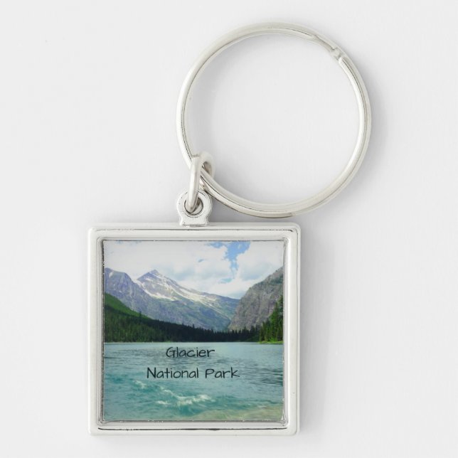 Glacier National Park Montana Key Ring (Front)