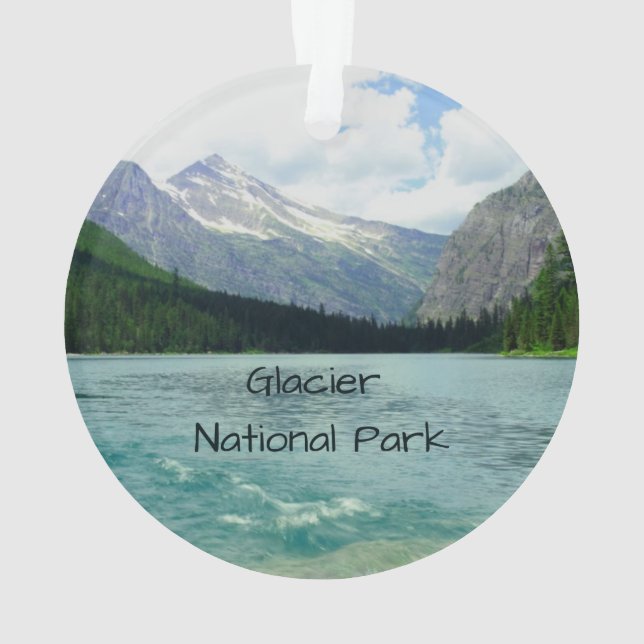 Glacier National Park Montana Ornament (Back)