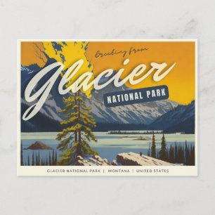 Glacier National Park, Montana Postcard