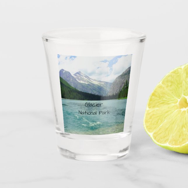 Glacier National Park Montana Shot Glass (Front)