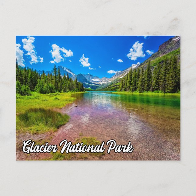 Glacier National Park, Montana, USA Postcard (Front)