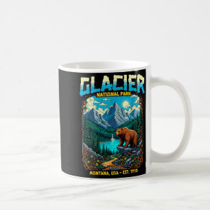Glacier National Park Montana Usa Retro Vintage Na Coffee Mug